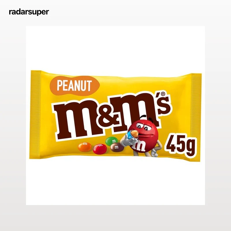 M&M"S Grageados de cacahuete recbiertos de chocolate y azúcar 45 g.