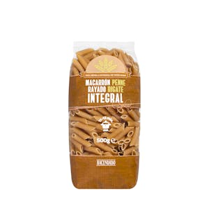 Macarrón rayado integral