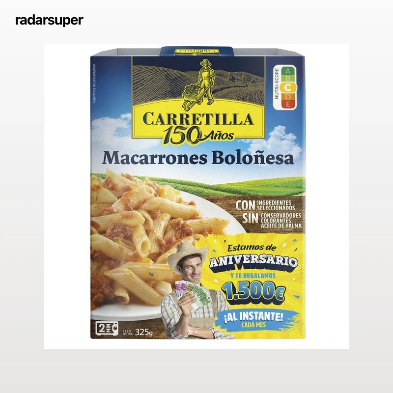Macarrones Carretilla 325g boloñesa