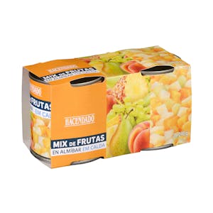 Macedonia mix de frutas en almíbar