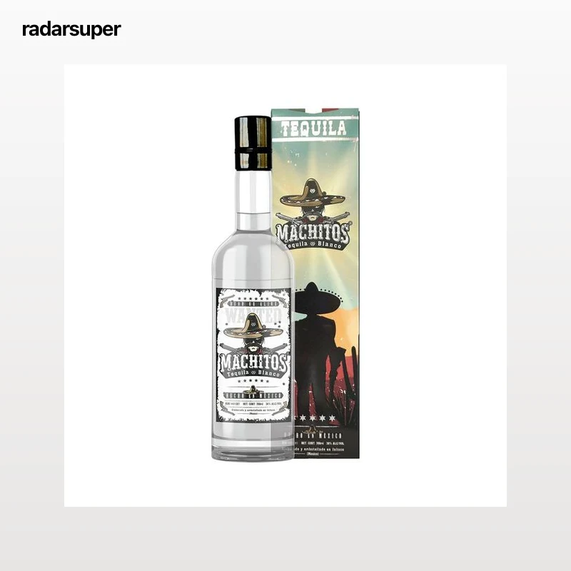 MACHITOS Tequila blanco hecho el México botella 70 cl.