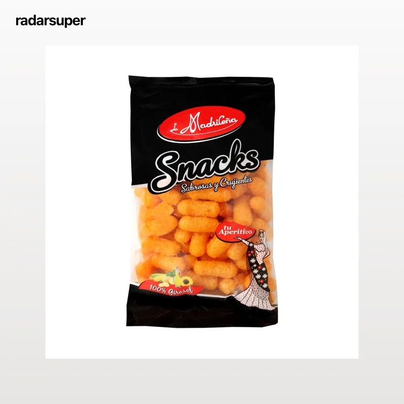 LA MADRILEÑA Snacks, gambito rojos 140 g.