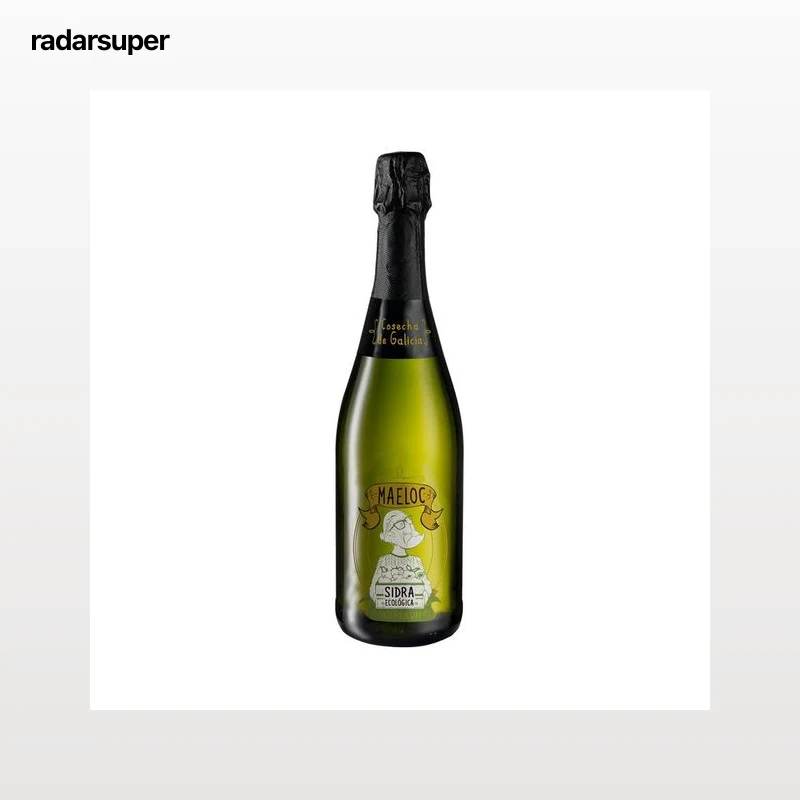 MAELOC Sidra espumosa ecológica botella 75 cl.