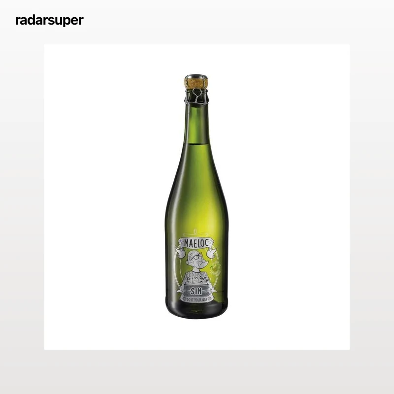 MAELOC Sidra natural sin alcohol, sin azucares añadidos y con stevia botella 75 cl.
