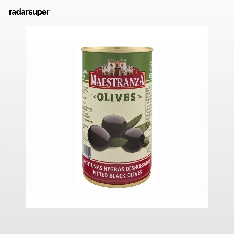 MAESTRANZA Aceitunas negras deshuesadas lata 150 gr.