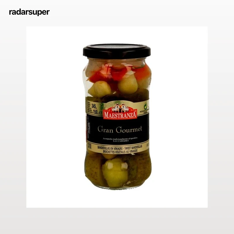 MAESTRANZA Banderillas dulces en vinagre Gran gourmet frasco de 150 g.