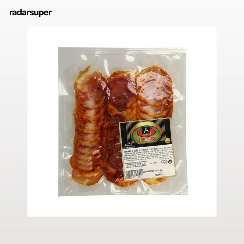 MAFRESA Lomo ibérico de cebo (50% raza ibérica), cortado en finas lonchas MAFRESA 80 gr.