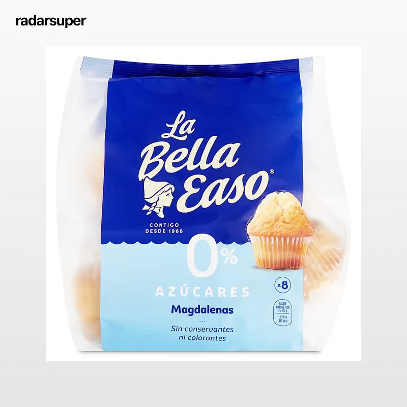 Magdalenas 0% azúcares La bella easo 232 g