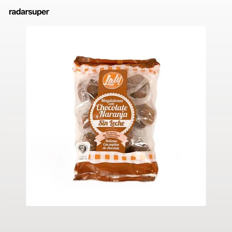 Magdalenas Laly choco y naranja sin lactosa 450g