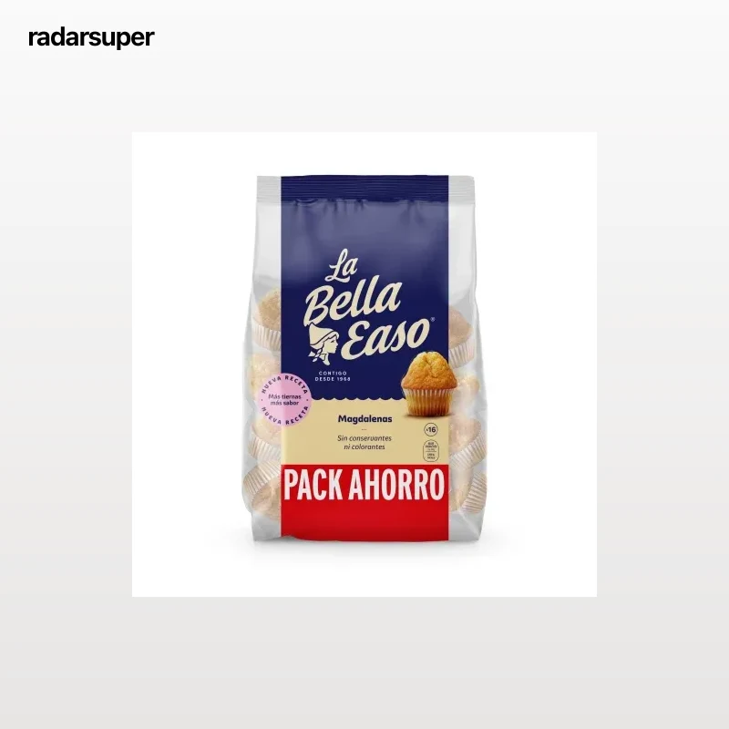 Magdalenas redondas La Bella Easo 16 ud.