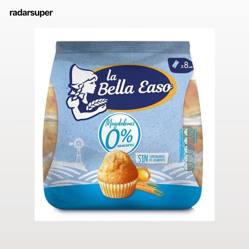 Magdalenas sin azúcar añadido La Bella Easo 232g