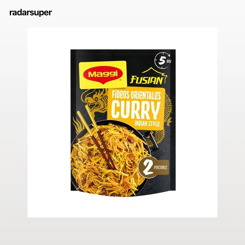 MAGGI Fideos orientales  instantáneos (noodles) sabor curry 118 g.
