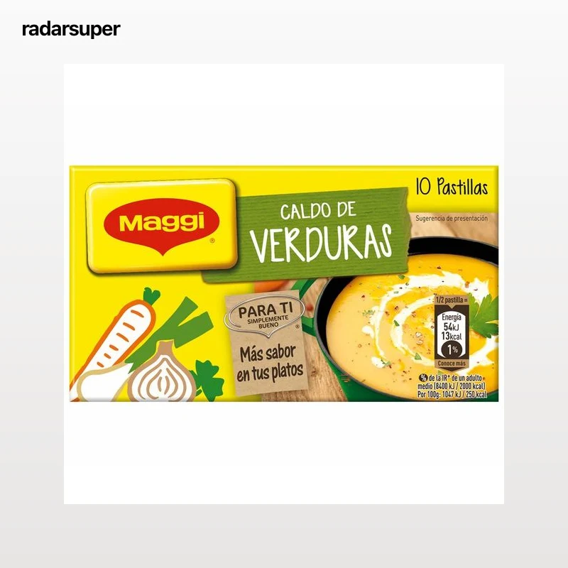 MAGGI Pastillas de caldo de verduras 110 g.