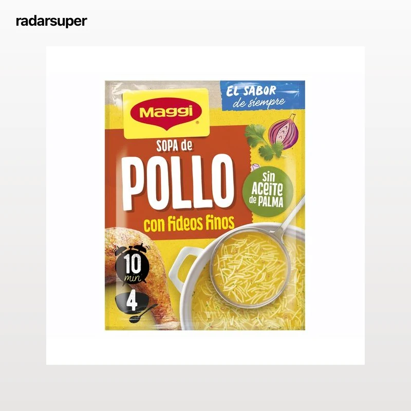 MAGGI Sopa de pollo con fideos finos sobre de 82 g.
