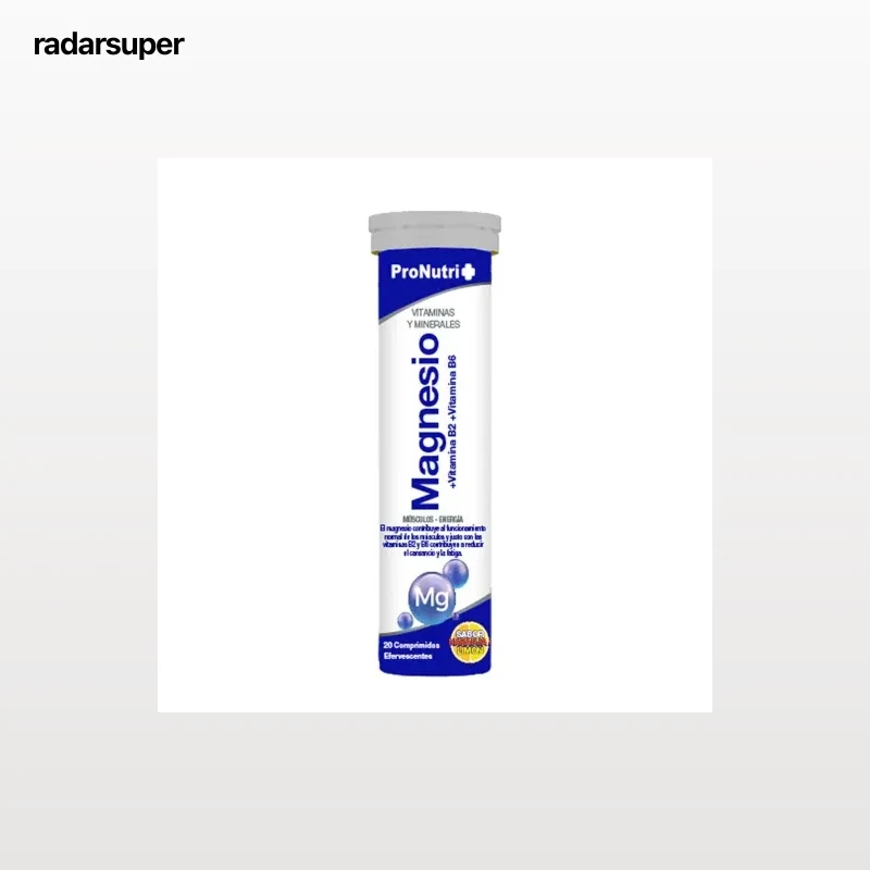 Magnesio con vitaminas B2 y B6 sabor naranja-limón Pronutri  80 ud.