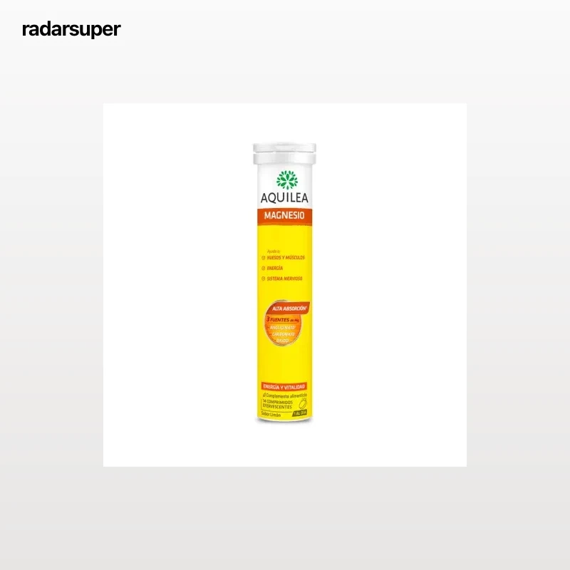 Magnesio sabor limón sin azúcar Aquilea sin gluten y sin lactosa 14 ud.