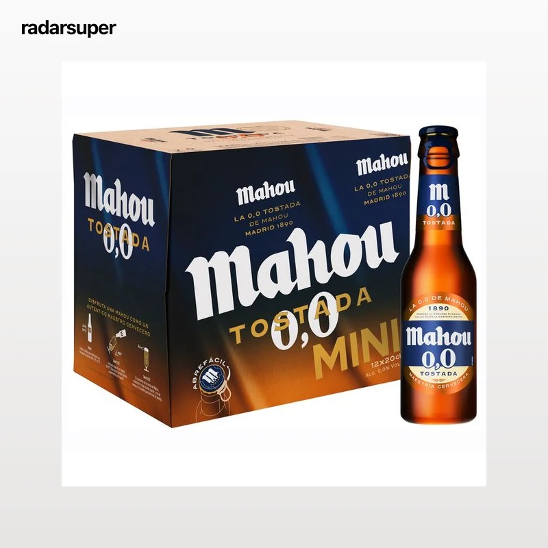 MAHOU 0.0 Tostada pack 12 bot. x 20 cl.