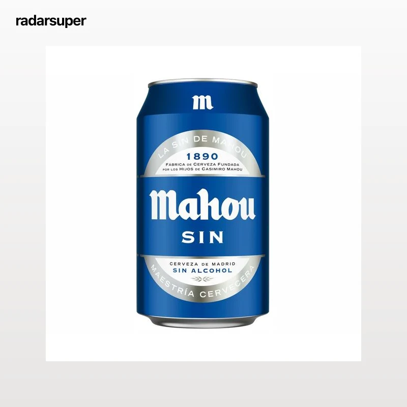 MAHOU Cerveza sin alcohol lata 33 cl.