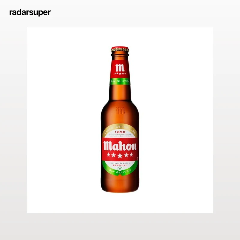 MAHOU Cerveza sin gluten botella de 33 cl.