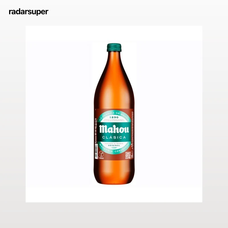 MAHOU CLASICA Cerveza Botella 1 Litro
