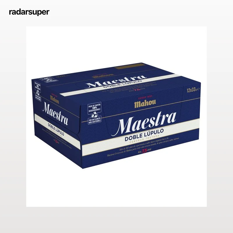 MAHOU MAESTRA Cervezas tostadas doble lúpulo pack 12 uds. x 33 cl.