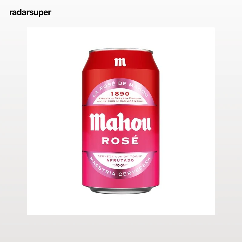 MAHOU Rosé Cerveza lata de 33 cl.