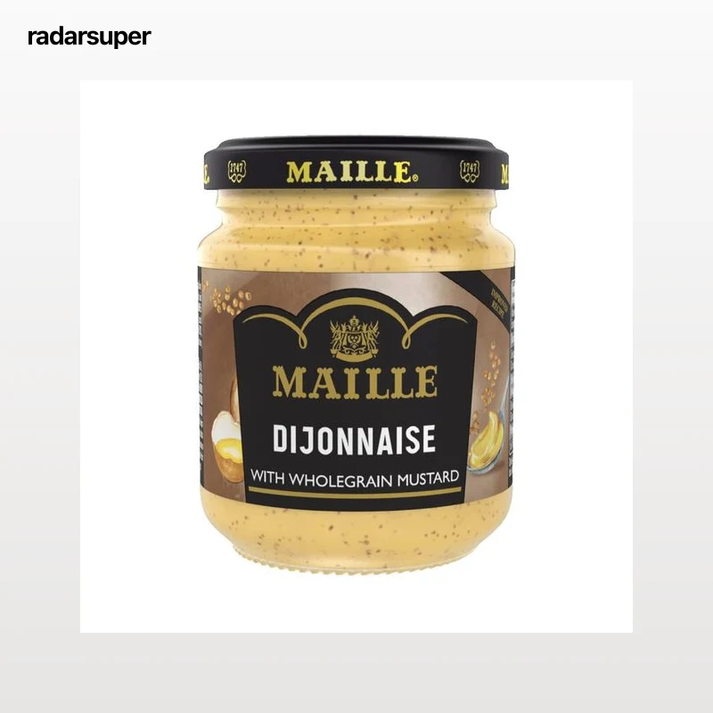MAILLE Dijonnaise Mostaza con granos enteros 185 g.