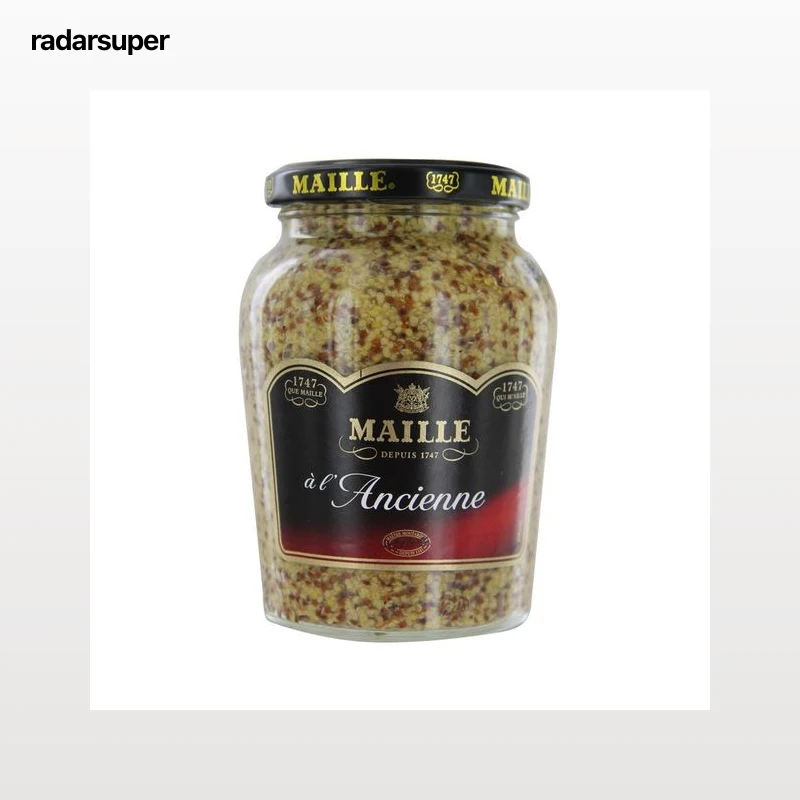 MAILLE Mostaza antigua frasco de 380 g.