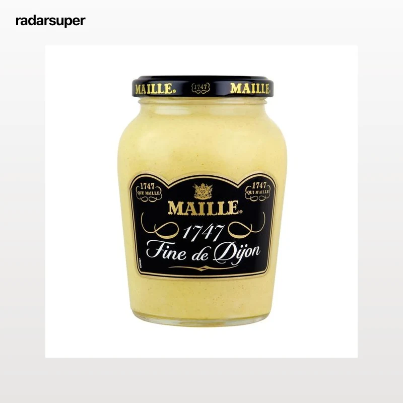 MAILLE Mostaza blanca de Dijon frasco 380 g.