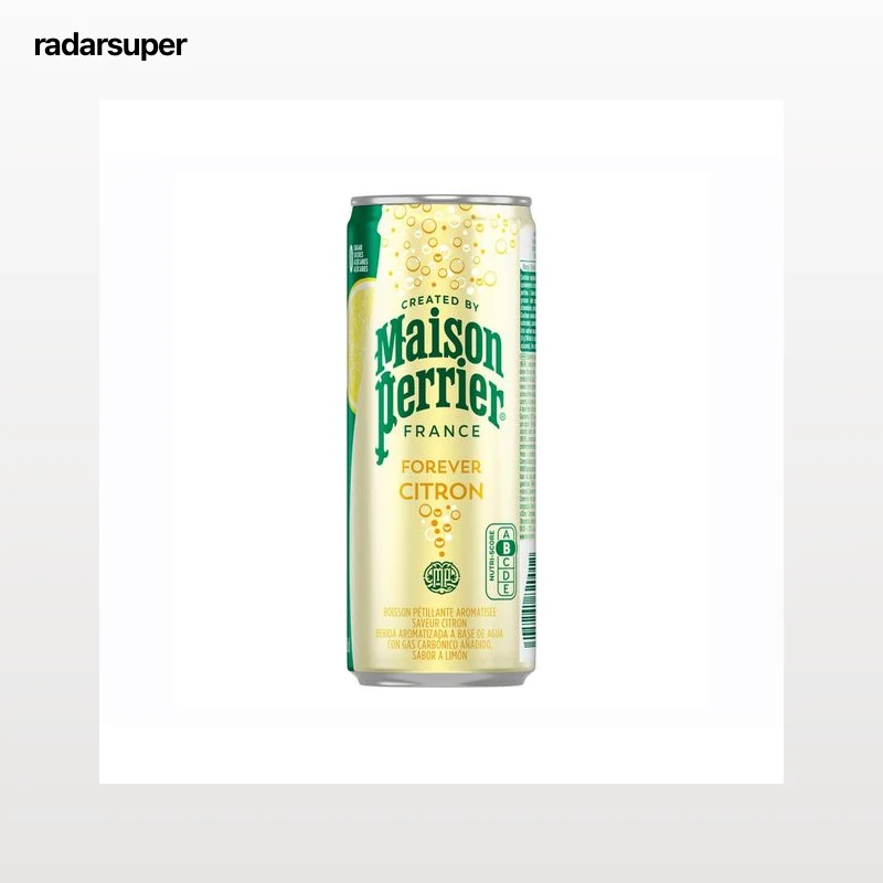 MAISON PERRIER Agua con gas forever limón lata 33 cl.