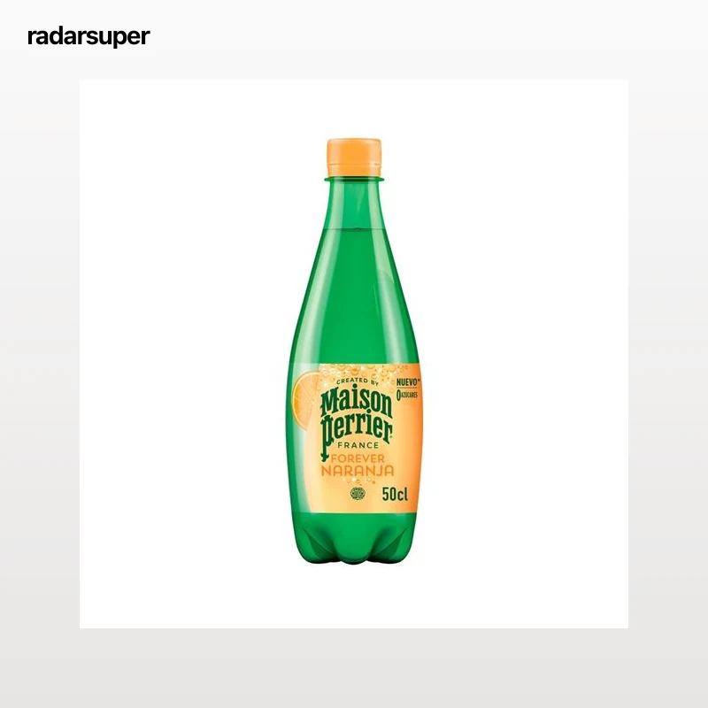 MAISON PERRIER Forever naranja, Agua con gas sabor naranja 50 cl.
