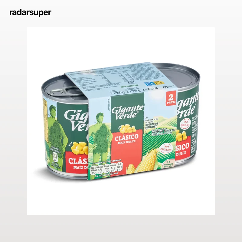 Maíz clásico Gigante Verde 2 x 140 g