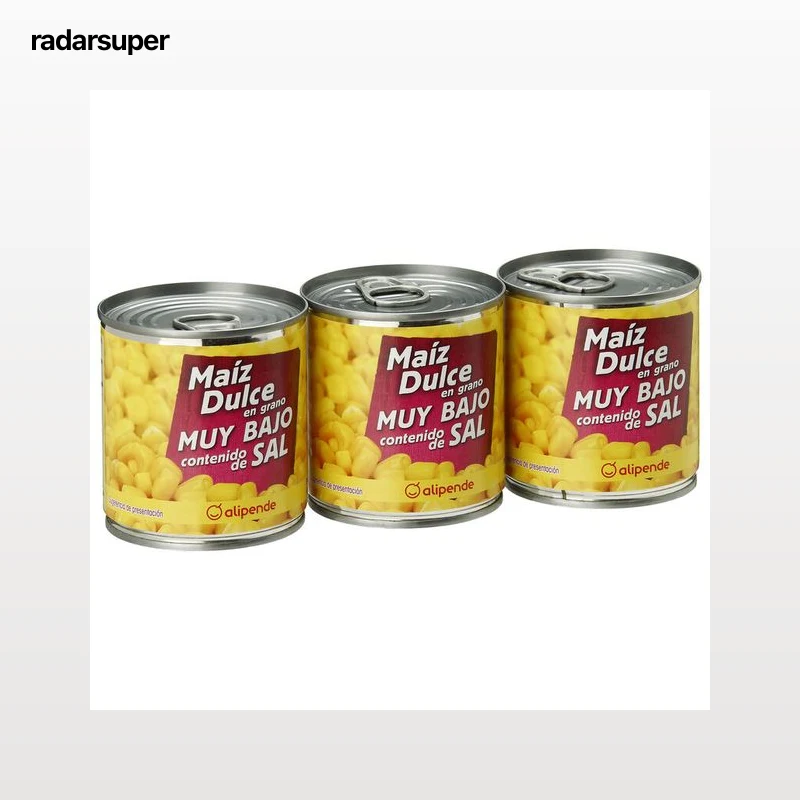 MaÍz dulce muy bajo en sal Alipende 3 unidades
