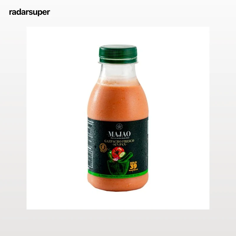 MAJAO Gazpacho fresco elaborado sin pan y sin gluten MAJAO 33 cl.