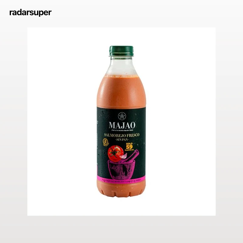 MAJAO Salmorejo fresco elaborado sin pan y sin gluten MAJAO 1 l.