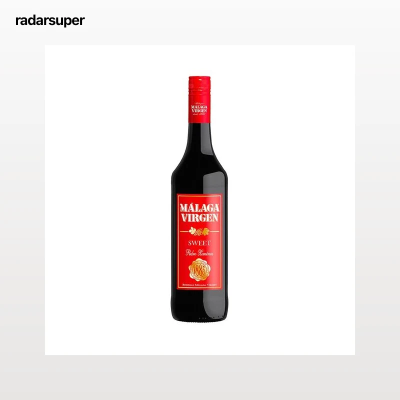 MALAGA VIRGEN  Vino de licor dulce, elaborado con uvas de la variedad Pedro Ximenez botella 75 cl.