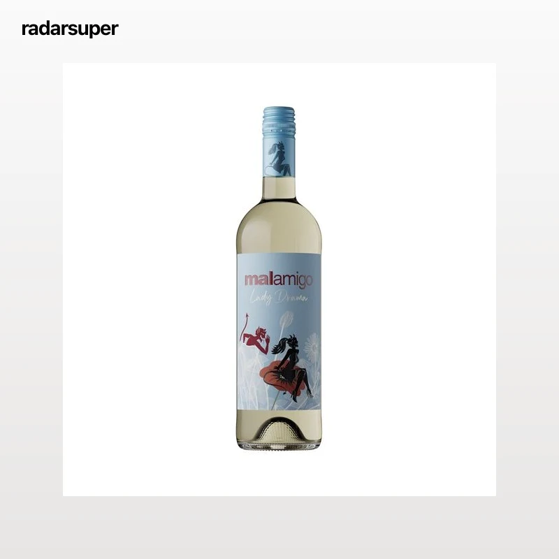 MALAMIGO Lady drama Vino blanco blend semidulce botella 75 cl.