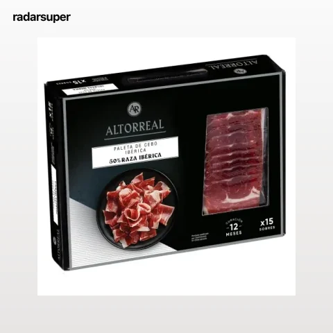 Maletín de paleta de cebo ibérica 50% raza ibérica Altorreal 825 g.