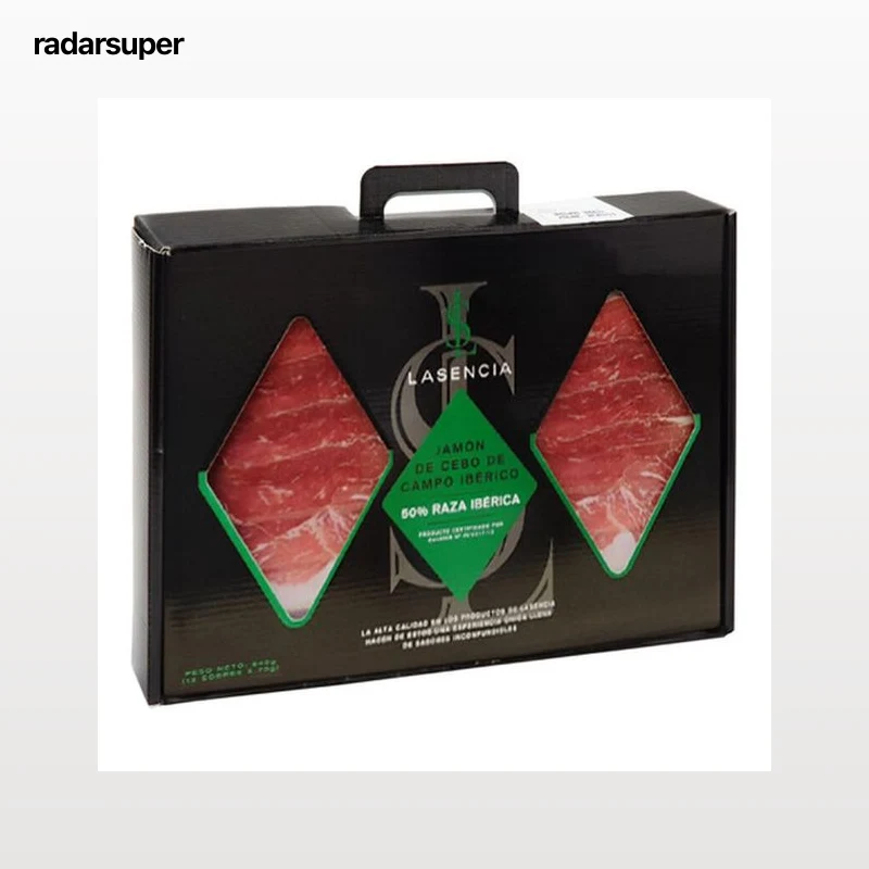Maletín jamón cebo 50% ibérico Lasencia 840gr