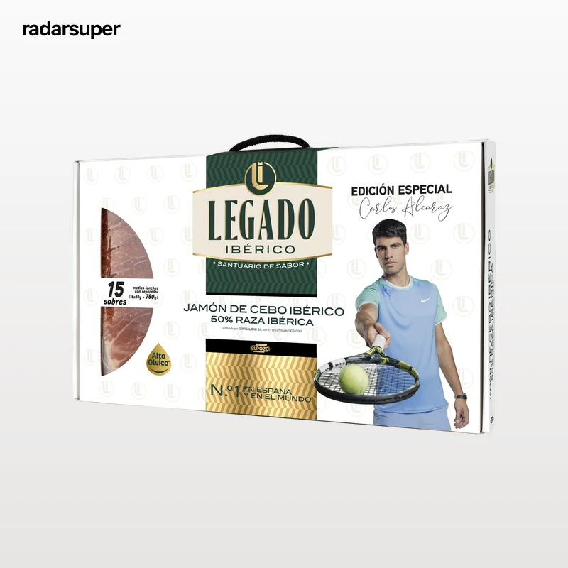 Maletín Jamón Cebo Ibérico 50% Legado 15X50G