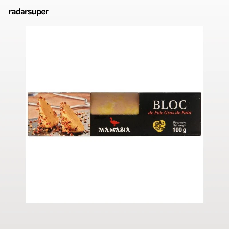 MALVASIA Bloc de foie gras de pato especial para untar 100 gr.