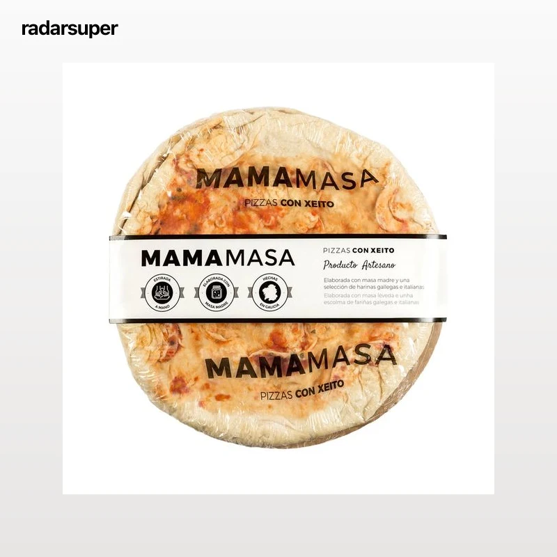 MAMAMASA Base de pizza con tomate, estirada a mano 280 g
