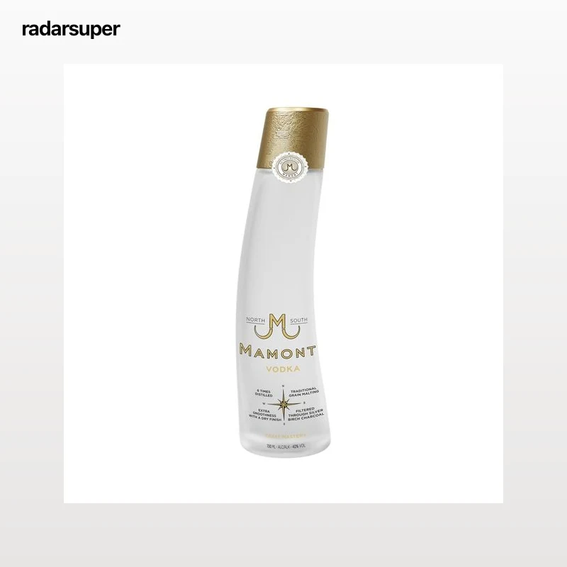 MAMONT Vodka blanco destilado 6 veces, elaborado en Siberia botella 70 cl.