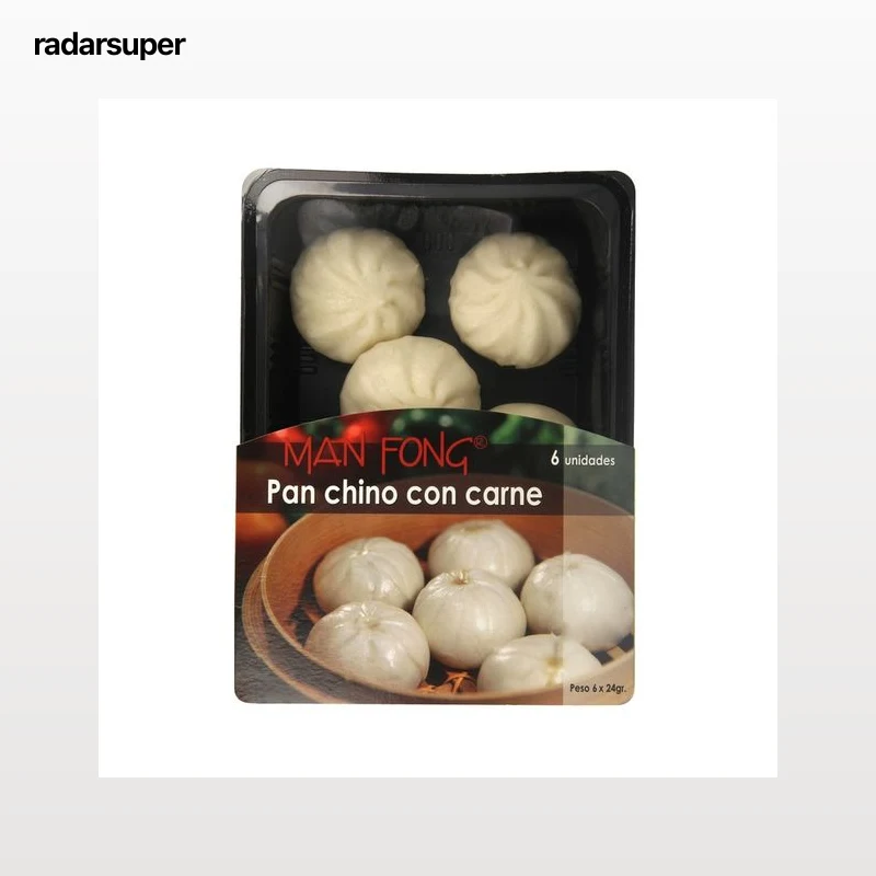 MANFONG Pan chino relleno de carne MAN FONG 6 uds.