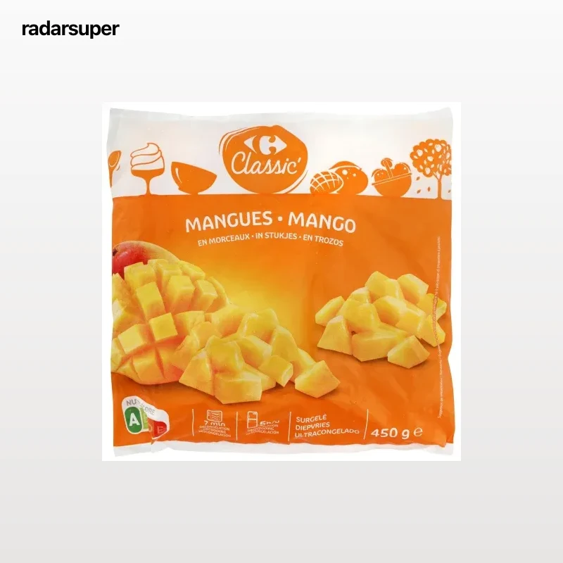 Mango congelado Carrefour Classic 450 g.