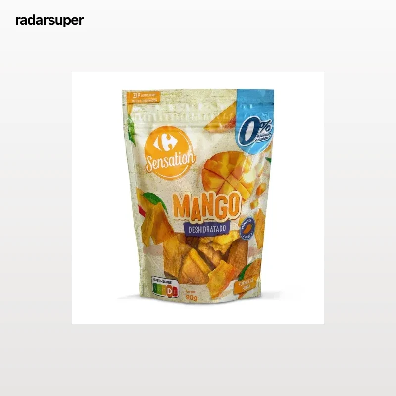Mango deshidratado Sensation Carrefour sin azúcar añadido doy pack 90 g