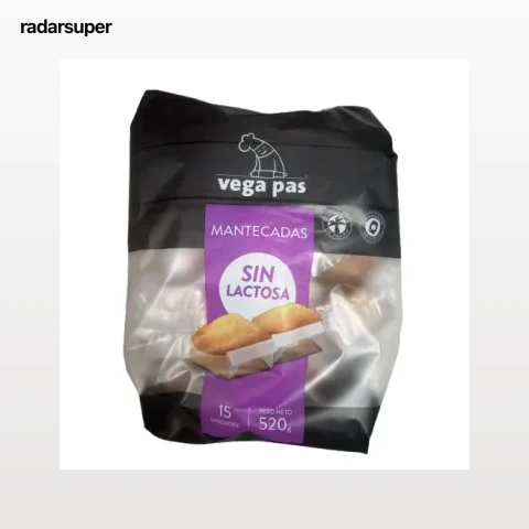 Mantecadas Vega Pas sin lactosa 600 g.