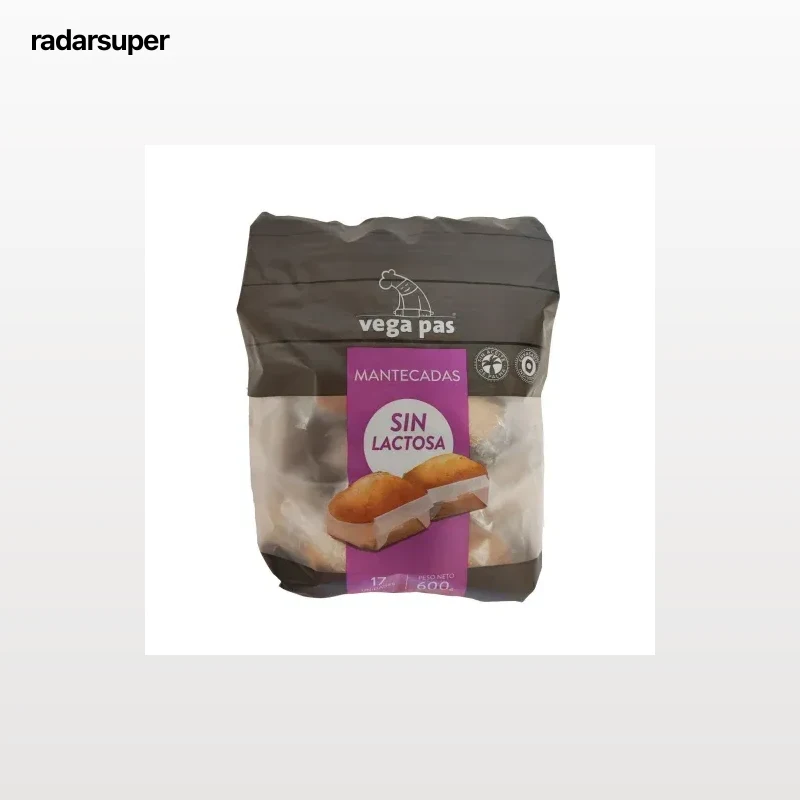 Mantecadas Vega Pas sin lactosa 600 g.