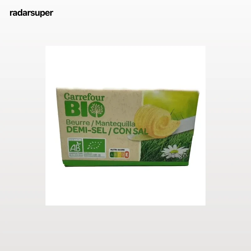 Mantequilla con sal ecológica Carrefour BIO 250 g