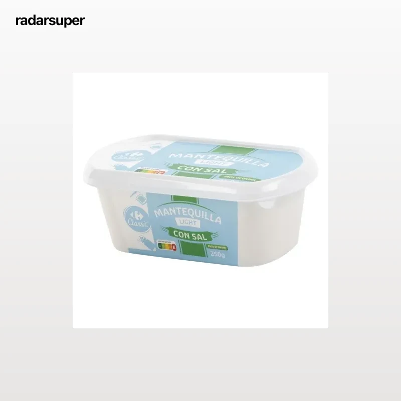 Mantequilla light con sal Carrefour 250 g.